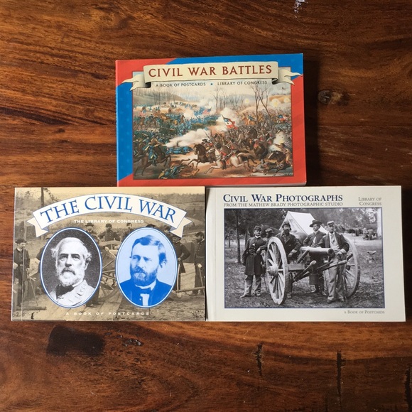 Civil War postcard books (set of 3) Library of Congress - Total of 90 post cards - Picture 1 of 15